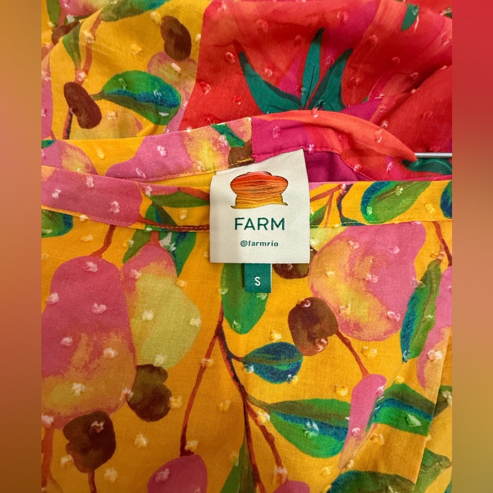 Farm Rio Wrap Skirt- Fruit Print-Size S View 5